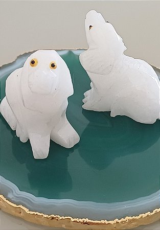 Estatueta de Cachorro em Pedra Natural - Melhor Amigo