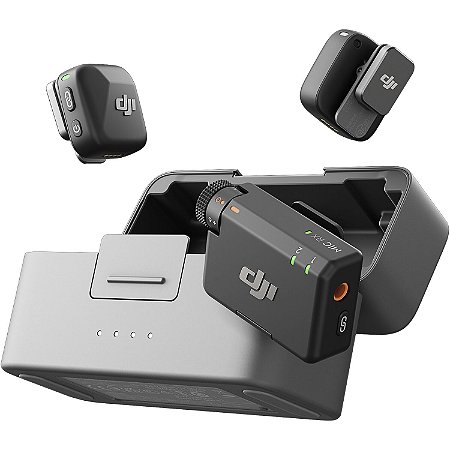 DJI Mic Mini - Sistema de Microfone Sem Fio Compacto para Câmera e Smartphone