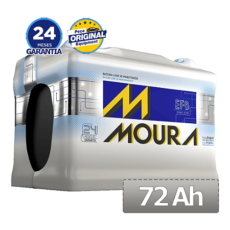 Bateria Moura 72 Amperes Start Stop