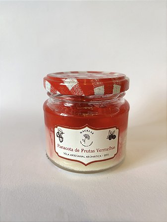 Vela Aromática GOURMET - Panacotta de Frutas Vermelhas