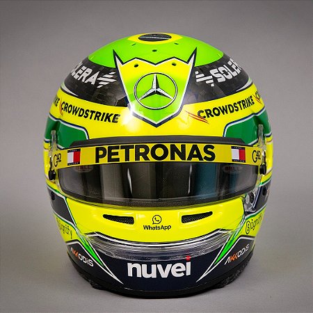 Capacete Lewis Hamilton Grande Prêmio do Brasil 2024