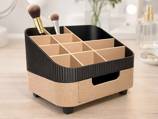 Organizador de maquiagem com gaveta - Impressão 3D