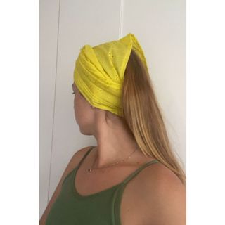 Pano de cabeça Laise umbanda, candomblé - AMARELO ESCURO