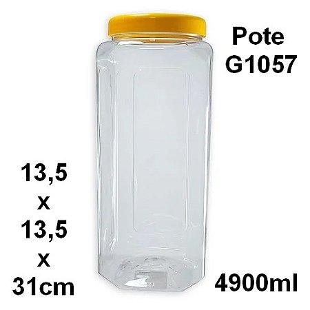 Pote Multiuso com Tampa 4900ml G1057