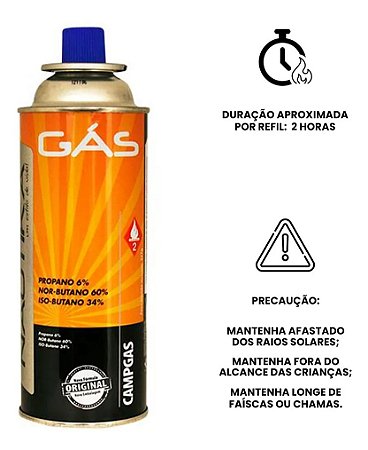 Refil Campgás Nautika 227g kit c/3un