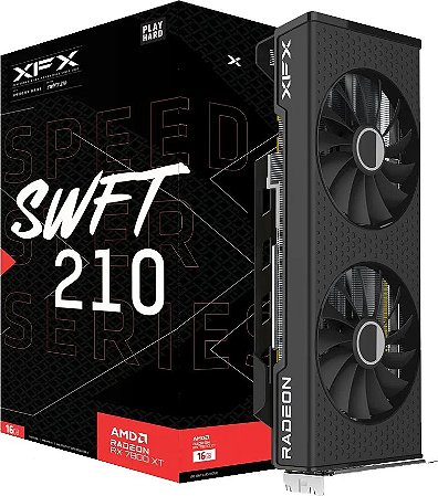 Placa de Vídeo XFX Radeon RX 7800XT Speedster SWFT210 16GB GDDR6 (RX-78TSWF)