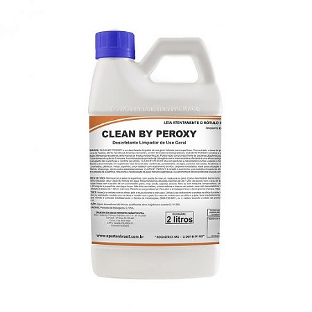 CLEAN BY PEROXY SPARTAN - Desinfetante Limpa Tudo de Uso Geral