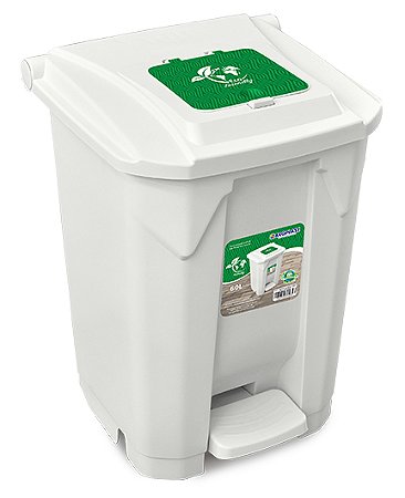 LIXEIRA ARQPLAST COM PEDAL E RODAS - facilidade e paraticidade