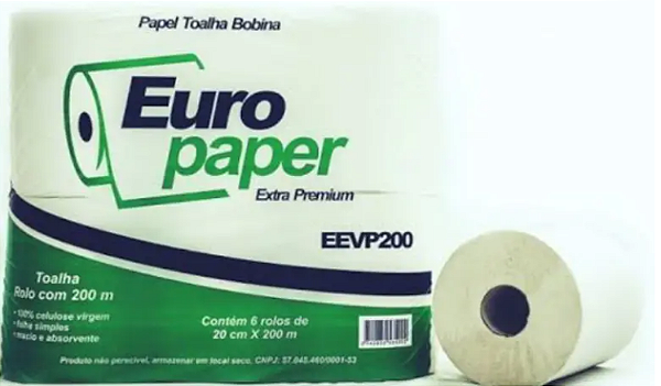 PAPEL TOALHA BOBINA - Alta Absorção e Praticidade