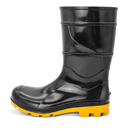 BOTA PVC SOLA AMARELA - Conforto e Durabilidade para Todas as Ocasiões