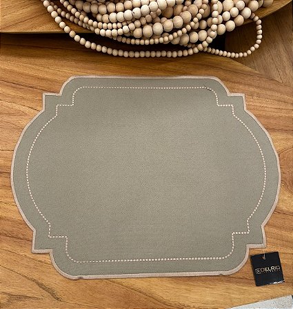 Americano Retangular Fendi Poá Marfim