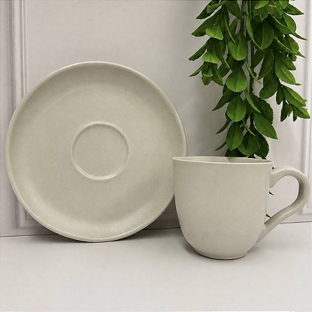 Xícaras De Café Orgânico 120ml com Pires Bio Vit