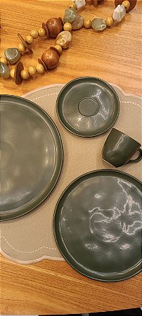 Prato Raso Bio Stoneware Leaf Ø27,5cm