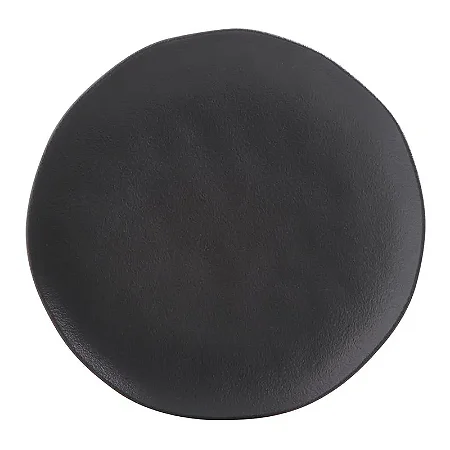 Prato Raso Orgânico Preto Matte Ø 26,5cm