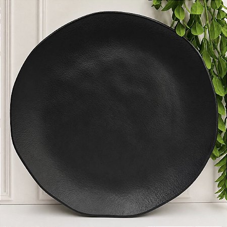 Prato Raso Orgânico Preto 26,5cm