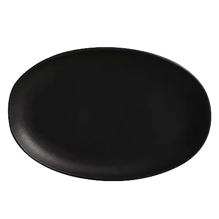 Travessas Oval Preto Matte 30x20cm