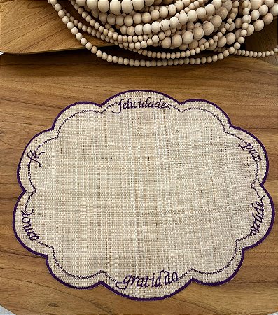 Americano Palha Palavras Roxo