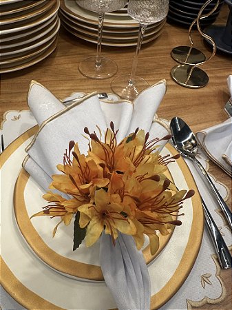 Porta Guardanapo Mini Lirio Amarelo