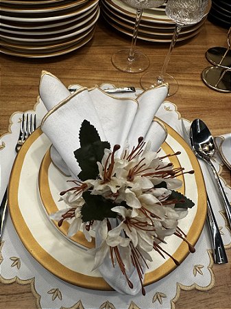 Porta Guardanapo Astromelia Rosa