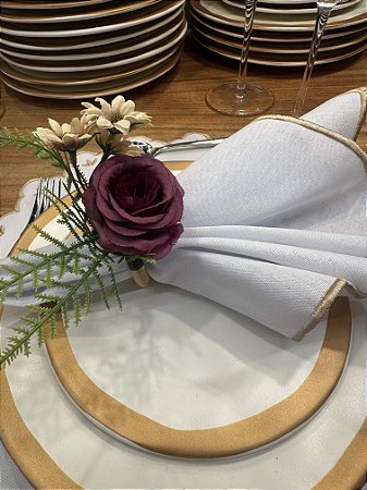 Porta Guardanapo Buque Roxo