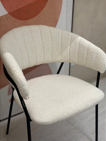 Cadeira Mara Boucle Off White