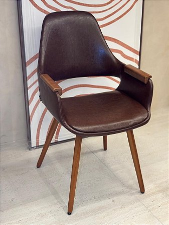 Cadeira Dolores Marrom Mocha