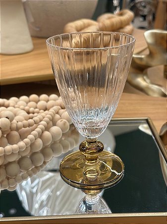Taça de Vidro Transparente Ambar