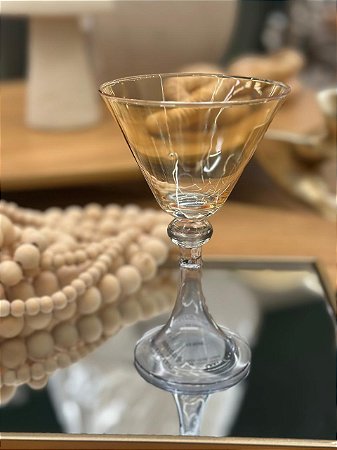 Taça de Vidro Amarelo e Cinza 150ml