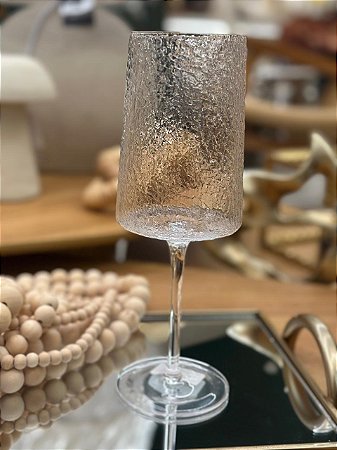 Taça Vinho Cristal Ecologica Martelado 600ml