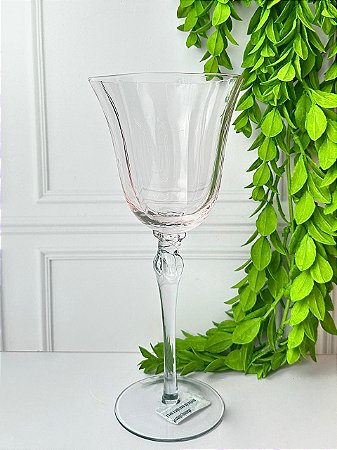 Taça de Vidro Rosa e Cinza 300ml