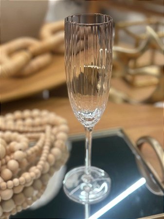 Taça Vidro Transparente Cinza 240ml