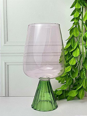 Taça Rosa e Verde 570ml