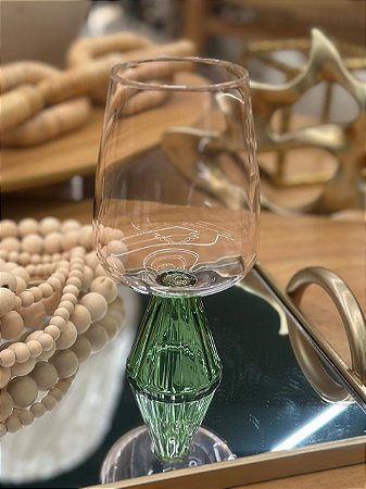 Taça Rosa e Verde 570ml