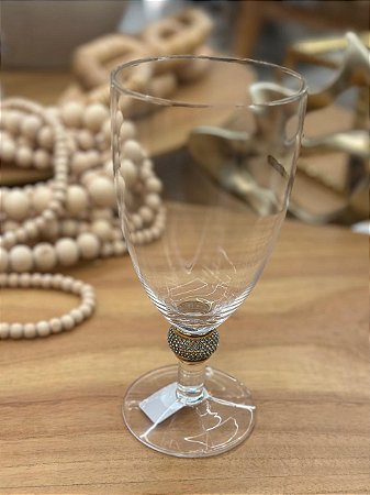 Taça c/ Detalhe Strass e Ouro