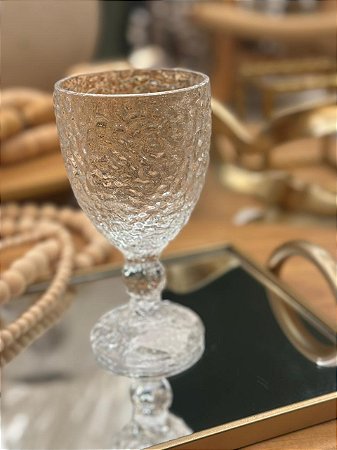 Taça Cristal Martelado Petra