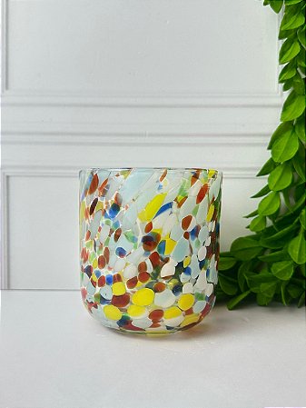 Copo Vidro Aquarela