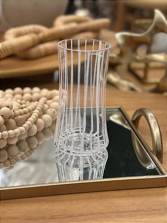 Taça Vidro Transparente Branco 380ml