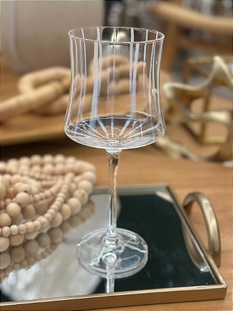 Taça Vidro Transparente Branco 420ml