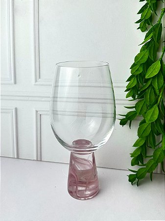 Taça Vidro Transparente Base Bordo 400ml