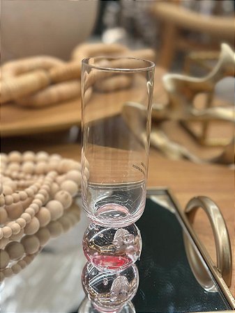 Taça Transparente Esfera Pink 250ml