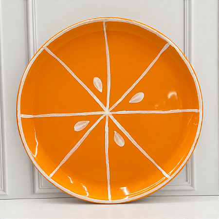 Prato Liso Pequeno Laranja