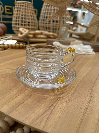 Xícara Chá Cristal Little Bee 200ml