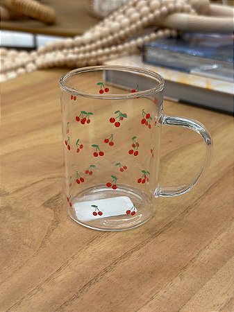 Caneca Cherry 200ml Borossilicato