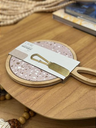 Conjunto 3 Peças Queijo Tábua Terrazo