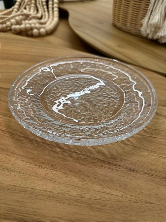 Prato Sobremesa Cristal Ecológico Petra 20cm