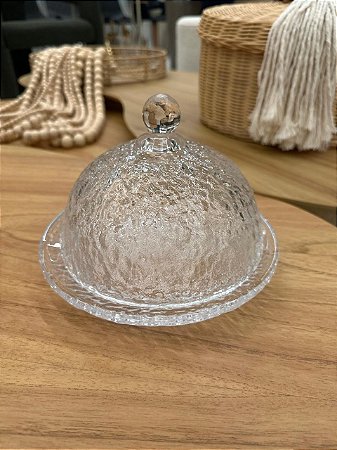 Queijeira Cristal Ecológico c/ Tampa Petra