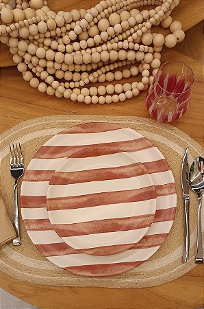 Prato Sobremesa Coup Pink Trace