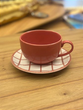 Xícara de Chá Coup Pink Trace