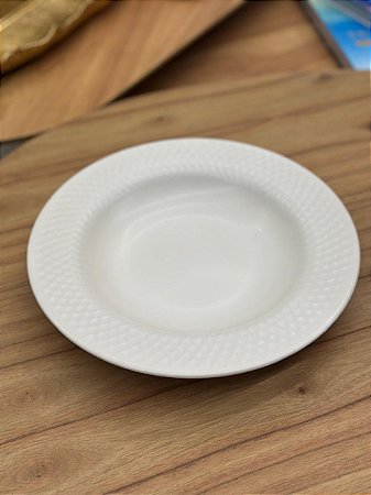 Prato Fundo Satin White