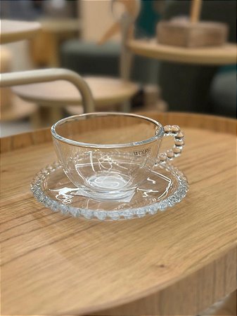 Xícara Chá Cristal de Chumbo Pearl 180ml